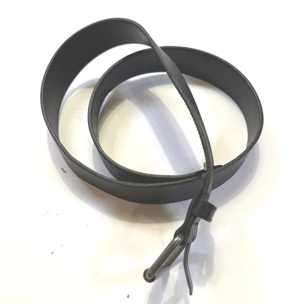 Wrangler Mens Black Genuine Leather Belt 38 Western Gunmetal Buckle BW29271